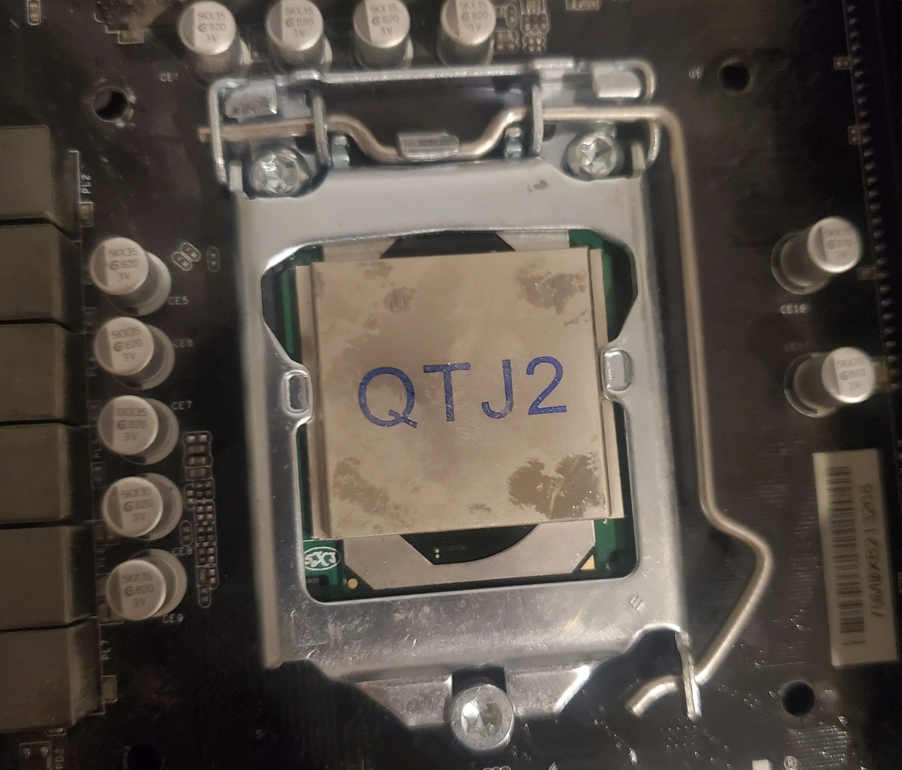 QTJ2 or Intel Genuine 0000 a modded laptop chip adapted to LGA1151.