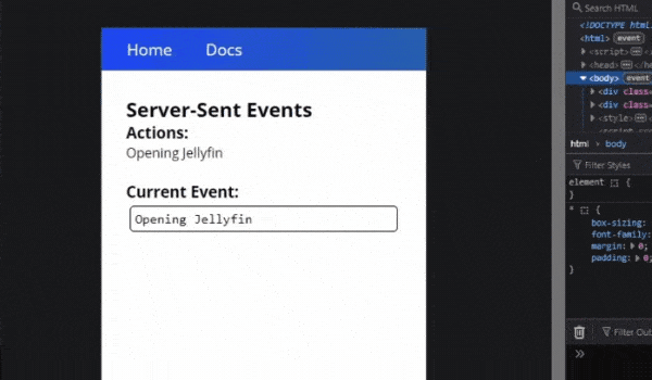 Server Side Events Demo